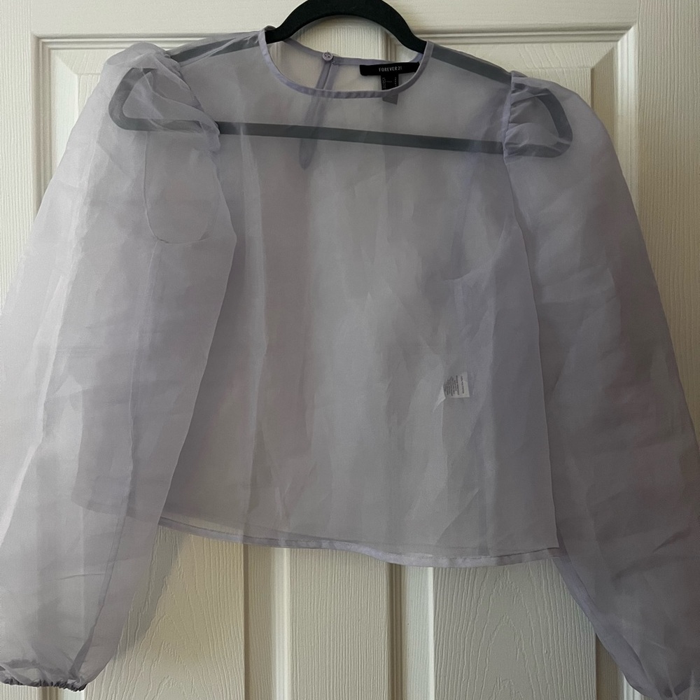 Forever 21 lavender layering shirt - size S